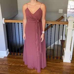 Jenny Yoo Amara Bridesmaid Dress Cinnamon Rose size 6